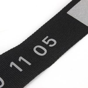 Custom Polyester Webbing Tape T-Shirt Neck Tapes Print Embossed Non-<b>elastic</b> Straps - Product Image 5