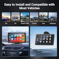 Layar Sentuh Kapasitif HD 7 inci, Navigasi Mobil Pintar Portabel, Kamera Belakang Dapat Diputar, Apple CarPlay Nirkabel & GPS Terintegrasi