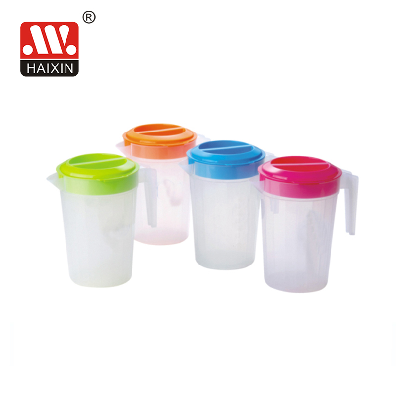 Хит продаж Haixin, пластиковый кувшин для холодной воды 2,5 л, чайник для воды с крышкой и ручкой