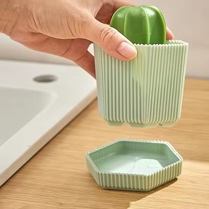 Cepillo de limpieza para cocina doméstica, cepillo para lavar platos con forma de cactus, cepillo para lavar ollas con mango y bola de limpieza nano - Product Image 5