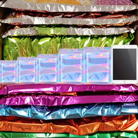 Bolsa de pie de papel de aluminio Bolsa holográfica de color arcoíris con tratamiento impreso para bolsa de embalaje Penang de alimentos