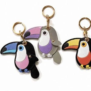 YY PU Leather Toucan-Shaped <b>Bag</b> <b>Charm</b> Purse <b>Charm</b> for Tote & Backpacks Leather Bird Keychain Pendant for Gifts - Product Image 1
