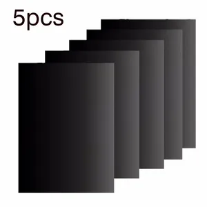 5pcs再利用可能なノンスティックバーベキューグリルマットパッドベーキングシート屋外ピクニッククッキングバーベキューマット