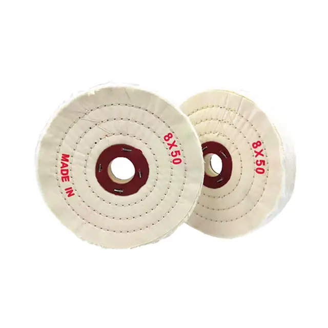 Rodas de polimento branca 4*50 algodão, roda de polimento, joias finas de polimento