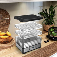 Commerciële Thuis Voedsel Dehydrator Machine Met Trays Jerky Droger Voor Vlees Pet Food & Fruit/Groente Drogen Huisdiervriendelijk Apparaat