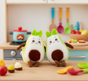 Juguete de peluche de aguacate de 18 cm, animal de peluche suave para niños, unisex, juego de simulación de comida de cocina - Product Image 2