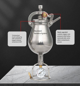 Mini Máquina de Palomitas de Maíz Manual a Gas de Acero Inoxidable, Estilo Vintage con Manivela, Modelo 304, para Uso Comercial y Catering - Product Image 2