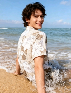 Camisa estampada hawaiana estilo vacaciones para hombre-Tendencias de color de verano para despedirse de <span class=keywords><strong>la</strong></span> monotonía - Product Image 5