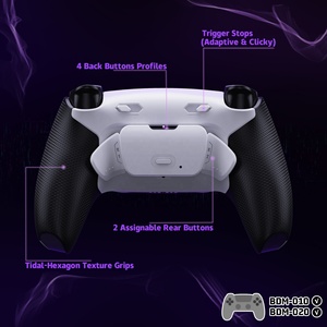 Kit de Botones Traseros Remapeables RISE Plus MAX en Blanco y Negro con Acabado de Goma, con Toques de Gatillo y Paro de Clic para el Control de PS5 - Product Image 3