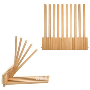 Porte-manteau mural en bois massif en forme de touches de piano, installation facile, rangement pour entrée et porte d'entrée - Product Image 5