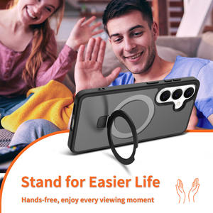 Funda Magnética para Teléfono Móvil con Soporte para <span class=keywords><strong>Samsung</strong></span> <span class=keywords><strong>Galaxy</strong></span> S25 S24 <span class=keywords><strong>Ultra</strong></span> S23 <span class=keywords><strong>S22</strong></span> S21 Plus FE, Carcasa Trasera Rígida de PC, Protección Antigolpes - Product Image 5