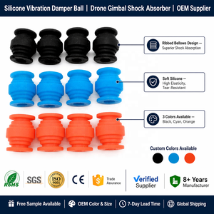 Billes d'amortissement en caoutchouc M3 pour contrôleur de vol, billes d'absorption des chocs à fixation souple / Bille d'amortissement en silicone UVA pour caméra aérienne - Product Image 6