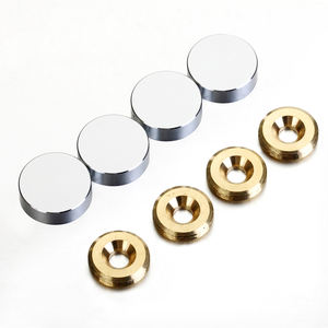 Латунные заглушки Unifitting для зеркальных панелей, различные размеры, полированная хромированная отделка, функция крепления панелей - Product Image 3