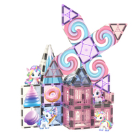 Set Blok Bangunan Magnetik Warna-warni Set Unicorn