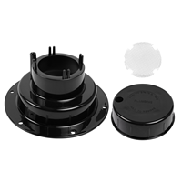 Couvre-venteau d'évacuation des eaux usées pour toit de camping-car, avec vis, pour tuyaux de 1 à 2-3/8 pouces de diamètre extérieur, compatible avec les camping-cars, remorques et motorhomes