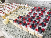 Mini-collation carrée réutilisable avec logo personnalisé, pour dessert, vin, yaourt, gobelets en plastique de fête