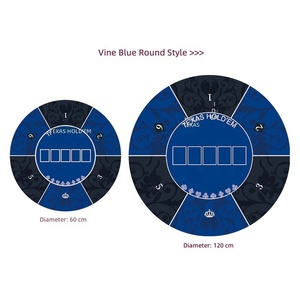 Tapis de poker en caoutchouc pour Texas Hold'em, tapis de jeu carré et rond, nappe de table pour jeux de cartes et d'échecs - Product Image 1
