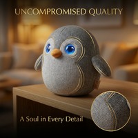 Peluche électrique classique Pingouin ChatGPT avec LED dynamique, IA et fonction de récit personnalisé, vente en gros directe usine Cuteyeah
