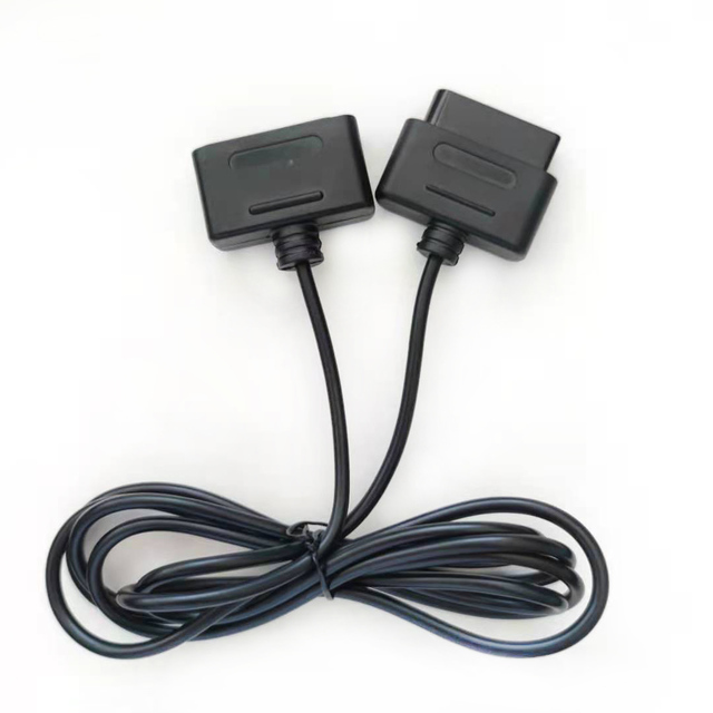High Quality Game Console Override SFC Extension Cable 1.8M Black Handle Extension Line for Nintendo SNES