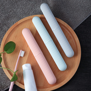 Travel Portable Toothbrush Case Pink Mint Green PP Foldable Toothbrush Holder Travel Toothbrush Cover - Product Image 1