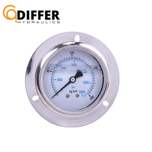 공장 가격 스테인리스 액체 물 채워진 고압 계기 미터 10Bar - Product Image 3
