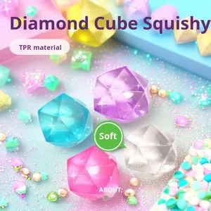 Onr Diamond Cube Maltose Stress Relief Squeeze Toy (PVC/Silicone/PU/TPE) for Unisex Ages 5+ Years - Product Image 2