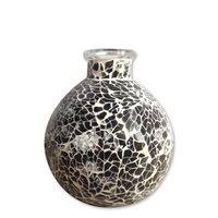 Lampe catalytique en mosaïque, écologique, faite à la main, en verre multicolore en forme de boule, lampe parfumée, décoration d'intérieur, diffusion d'huiles aromatiques