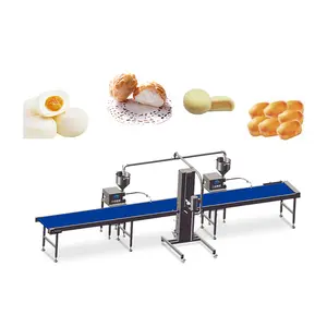 Small Footprint Icing Decorating Puffs Honey Dairy Products Bread Cake Batter Bakery Cup Cake Creme Filling Machine