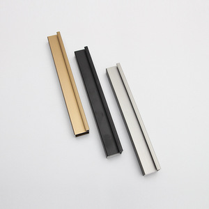 3.3 Meter Aluminum Frame <b>Glass</b> <b>Door</b> Wardrobe Simple Style Type <b>Door</b> Frames Aluminium Kitchen Cabinet Frame - Product Image 5