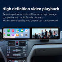 Autoradios 25,6 pouces avec Bluetooth, écran tactile, navigation GPS, Android W204, Carplay, lecteur DVD pour Mercedes C W204 07-11