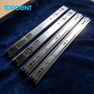 Glissière de tiroir télescopique à extension complète en acier laminé à froid Topcent, fermeture douce pour <span class=keywords><strong>cuisine</strong></span> - Product Image 5