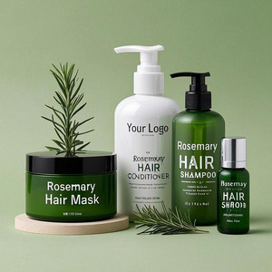 Aceite de Romero, Cebolla y Biotina y Set de Champú, Acondicionador, Mascarilla y Sérum de Menta y Ricino para el Crecimiento del Cabello - Product Image 2