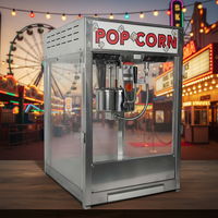 Nouvelle machine à pop-corn au caramel industrielle commerciale en acier inoxydable à chauffage électrique puissant pour cinémas, centres commerciaux et magasins d'alimentation