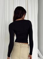 Kaos Wanita Lengan Panjang Kasual Musim Semi dan Gugur Warna Solid Slim Fit Pullover Kaos Wanita Street Wear Baju Dalaman