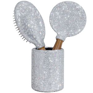 Sang Trọng Kim Cương Phòng Bàn Trang Điểm <span class=keywords><strong>3</strong></span> Mảnh An Toàn Túi Khí Hạt Gỗ Chăm Sóc Tóc HD Trang Điểm Gương Cho Trang Điểm Bàn Chải Lưu Trữ Xô - Product Image 6