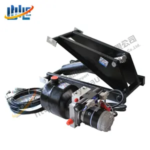 3 ton 6600 Ib hydraulic scissor hoist kits hydraulic cylinder with pump for dump trailer scissor lift hydraulic cylinder