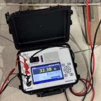 20A 10A 5A 1A 200mA 100mA ≤10mA Penguji Resistansi Gulungan Transformator DC 6 Tingkat Arus Resolusi 0.1μΩ Penyimpanan Data LCD