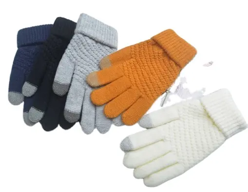 Custom acrylic Touch Screen Unisex Warm Winter Gloves