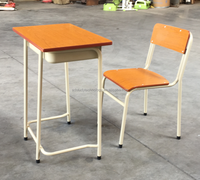Bureau et chaise d'école bon marché pour un seul étudiant, table et chaise pour salle de classe, ensemble de bureau pour l'école primaire, mobilier scolaire