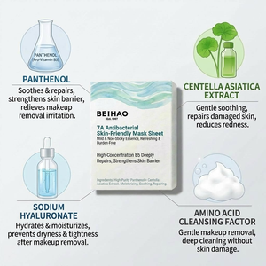 แผ่นมาส์กหน้าซูท รีแพร์ 7A แอนตี้แบคทีเรีย อ่อนโยน ไม่ระคายเคือง สำหรับผิวแพ้ง่าย ซ่อมแซมผิวอย่างล้ำลึก เสริมสร้างเกราะป้องกันผิว - Product Image 4