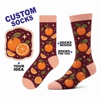 Nouvelle Arrivée Chaussettes Personnalisées avec Logo Prêtes à l'emploi Commande en Gros Prêtes à l'exportation Chaussettes Amusantes Personnalisées pour Collections de Chaussettes Colorées