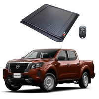 Couverture de benne rigide en aluminium noir, sans perçage, étanche, électrique, accessoires pour camionnettes Nissan Navara