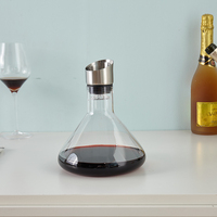 Verseur de vin en bouteille complet, décantation rapide, accessoires de vin en verre de cristal, décanteur de vin rouge avec aérateur, vente en gros