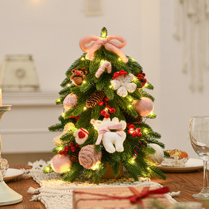 Nordic Style <b>Mini</b> Desktop Flocking <b>Christmas</b> <b>Tree</b> Decorations Desktop Decoration <b>Christmas</b> Felt Decoration Snow <b>Tree</b> Suit - Product Image 4