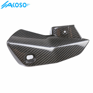 AKOSO 100% Fiber de carbone sec moto silencieux tuyau d'échappement bouclier thermique couverture pour <span class=keywords><strong>BMW</strong></span> R1250RS <span class=keywords><strong>R</strong></span> <span class=keywords><strong>1250</strong></span> <span class=keywords><strong>RS</strong></span> 2021-2023 - Product Image 2