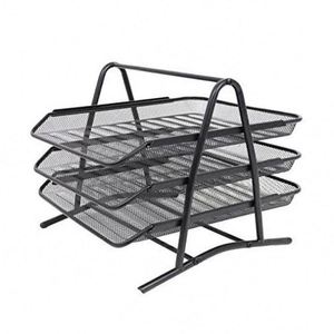 Hot Sale Office Supplies Accessories Drawer-type 3 4 Tier Stackable Mesh Sliding <b>Document</b> Tray - Product Image 1