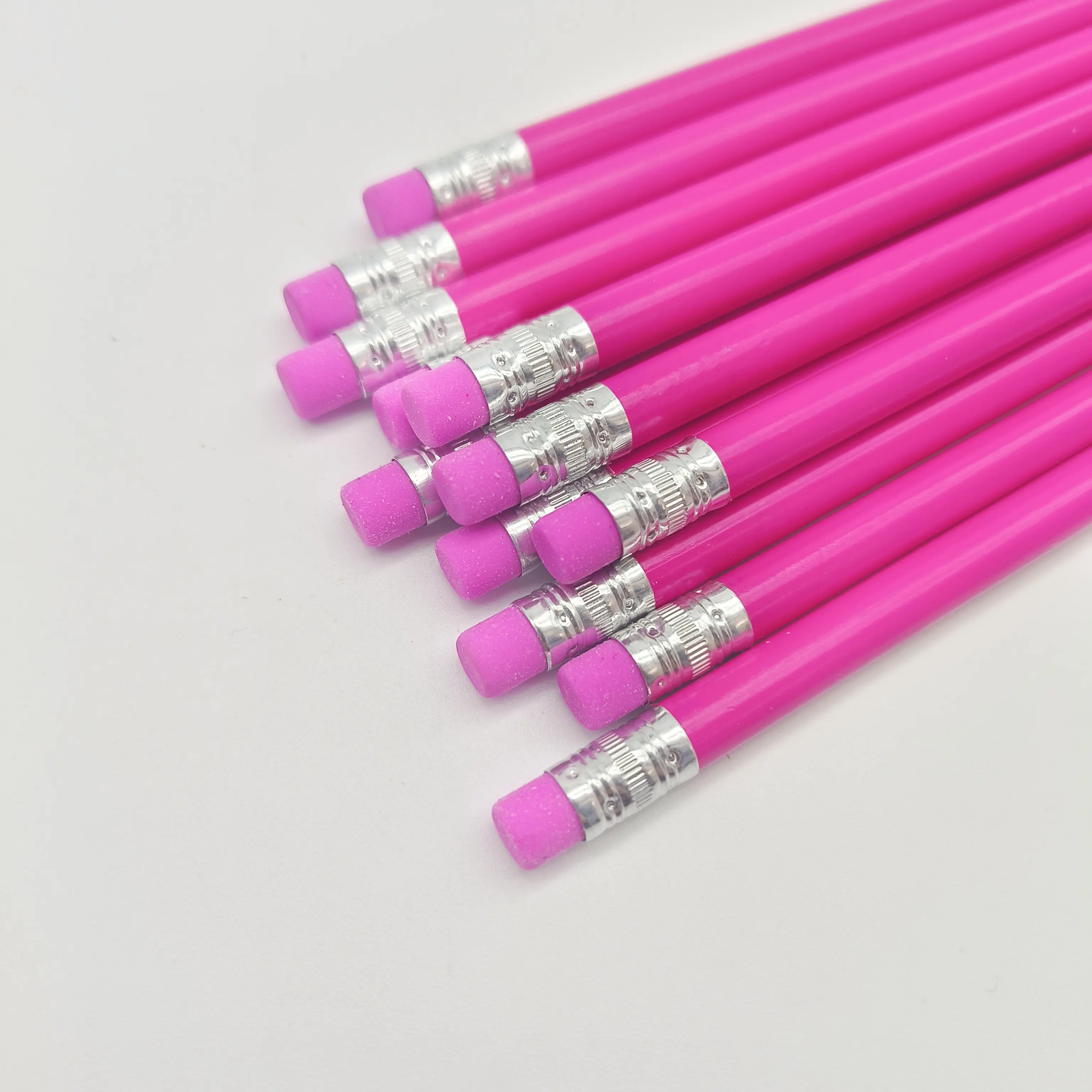 थोक फैक्टरी अनुकूलित 4-रंग पियरलेसेंट स्टेशनरी एचबी स्कूल पेंसिल