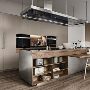 Unidad de cocina de lujo, armario de cocina moderno de diseño libre de Hotel, importación Industrial, mate, de alta gama - Product Image 2