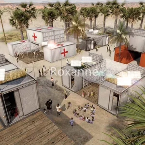Field hospital prefab modular flat pack medical mobile hospital container houses Building