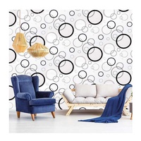 Le plus récent papier peint auto-adhésif étanche PVC papier peint 3d décoration de la maison fleur moderne étanche papier peint peler et coller